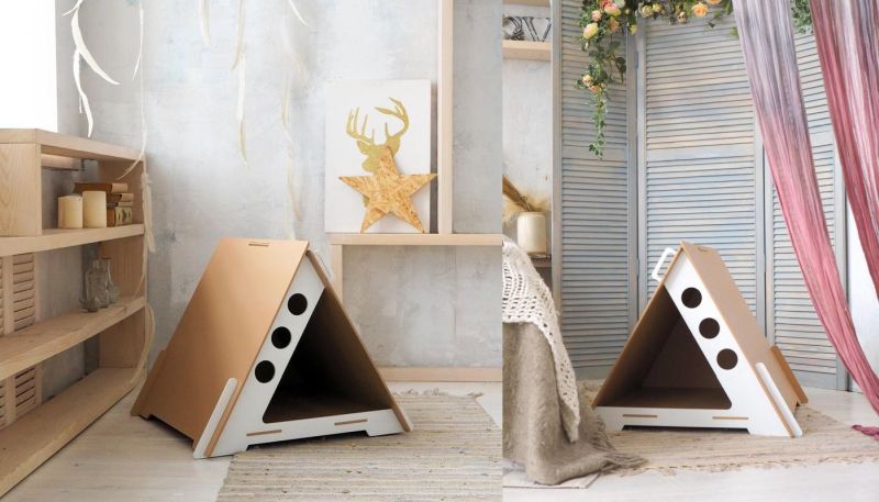 Stylish Geometric Modern Cat Houses from Grando