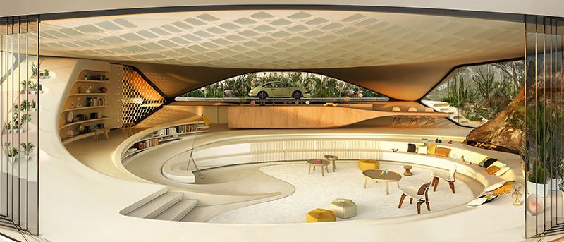 David Tajchman Conceives Futuristic Oceanside Pool House