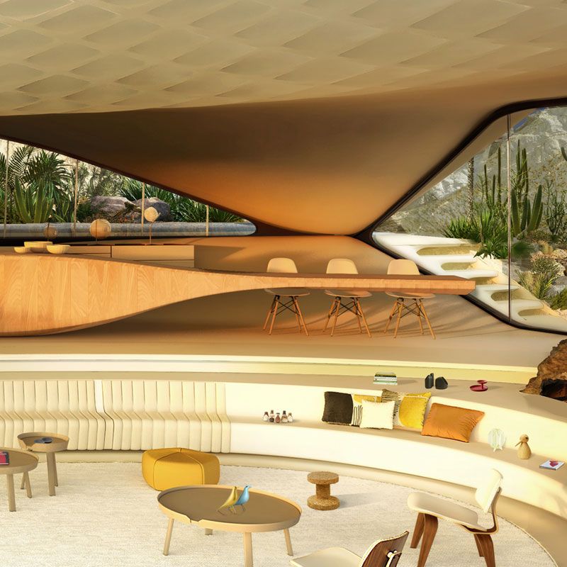 David Tajchman Conceives Futuristic Oceanside Pool House