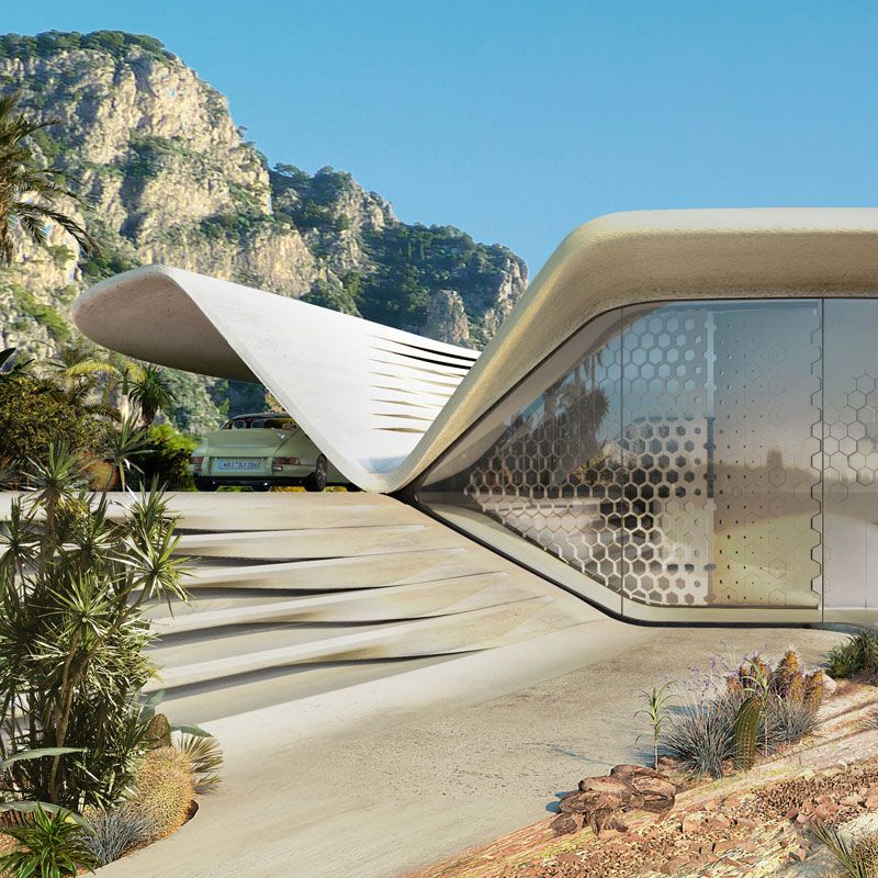 David Tajchman Conceives Futuristic Oceanside Pool House