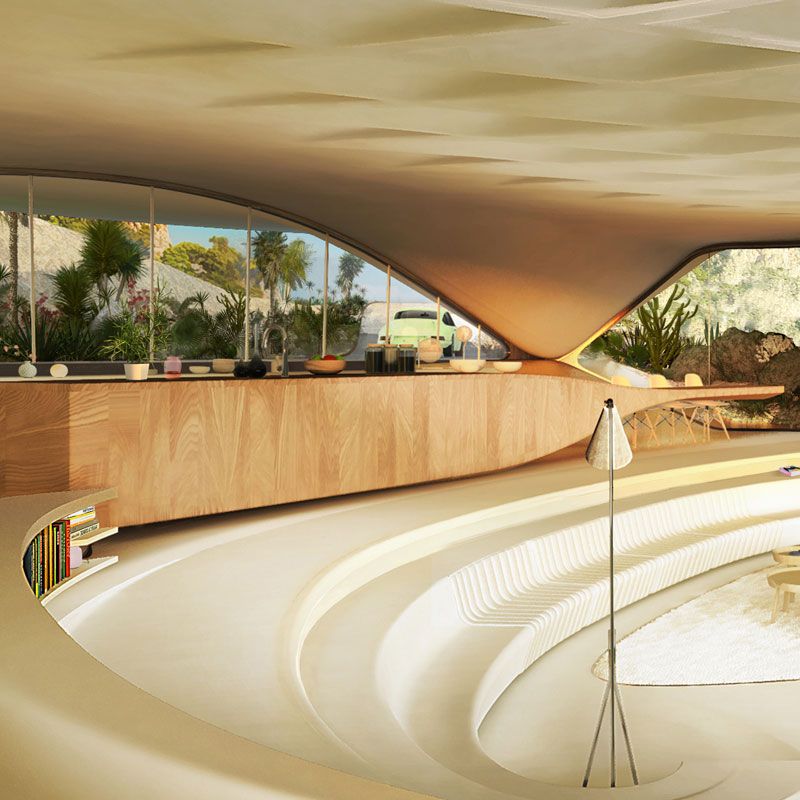 David Tajchman Conceives Futuristic Oceanside Pool House