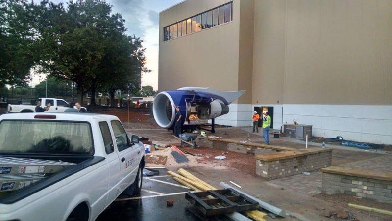 Delta’s TechOps Transforms Boeing 757 Engine into Outdoor Grill 