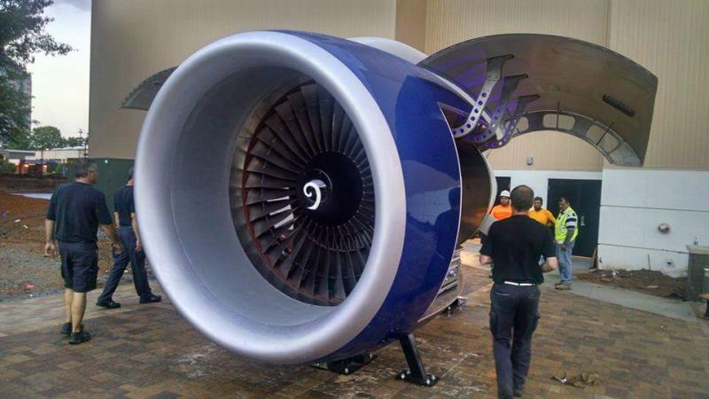 Delta’s TechOps Transforms Boeing 757 Engine into Outdoor Grill 