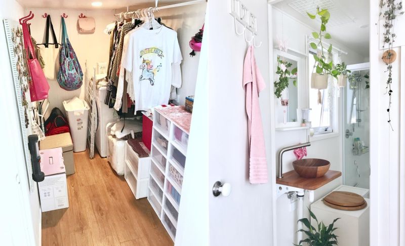 Dolly Rubiano’s Tiny MissDolly on Wheels Features Two Lofts and Walk-in Wardrobe 