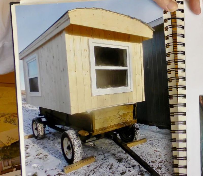 Elderly Lady Build Her Dream Tiny House on Wheels for Just $5K