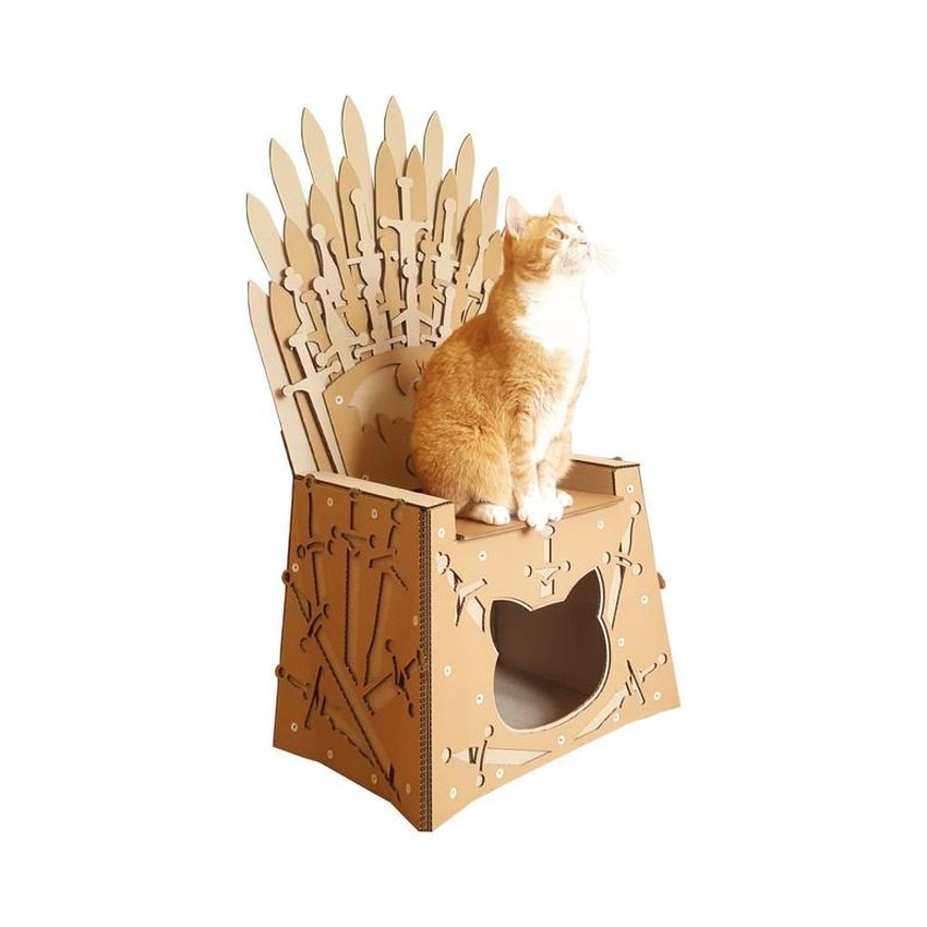 Iron Throne Cardboard Cat House