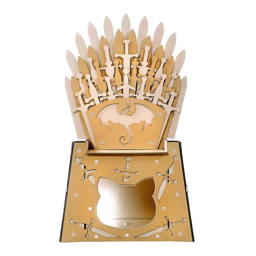 Iron Throne Cardboard Cat House