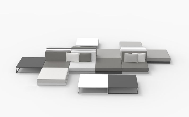 Ramón Esteve Designs Pixel Outdoor Modular Sofa for Vondom