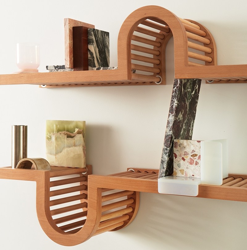 TORTUGA Living Wave Shelf by Oliver Haslegrave