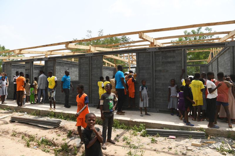 UNICEF's Initiative to Build Classrooms from Recycled Plastic Bricks in Ivory Coast