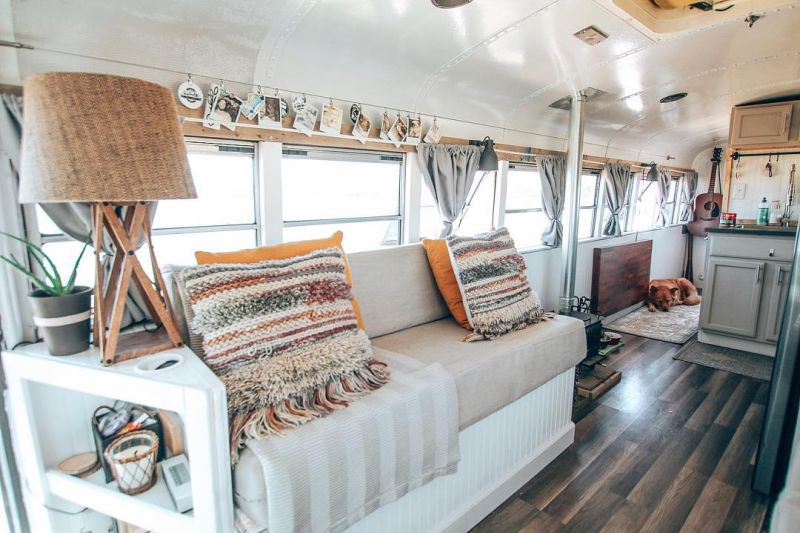 US Couple Transforms School Bus into Mobile Home for $16k