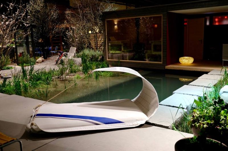 Vaurien Floating Sunbed by DVELAS is Made from Upcycled Sails