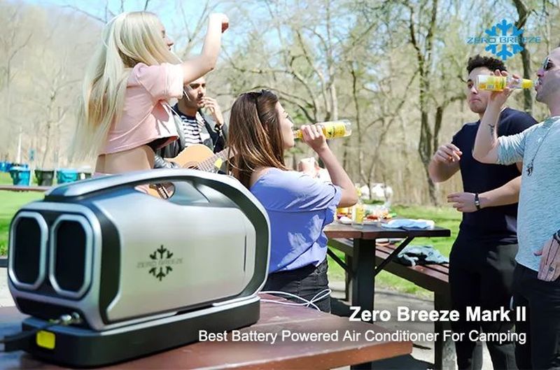 Zero Breeze Introduces Mark II Battery-Powered Portable Air Conditioner for Camping