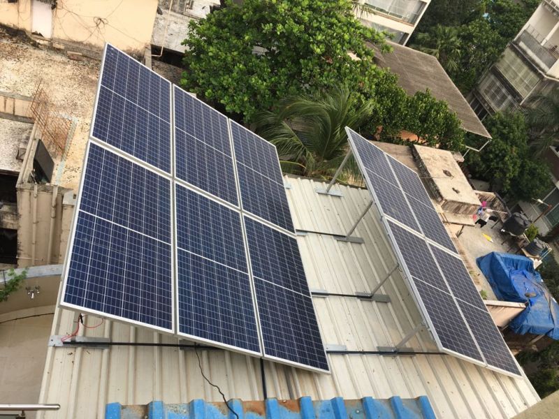 Solar panels running Lewis household