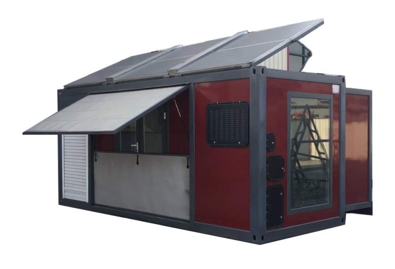 Weizhengheng Prefab, Solar-Powered Tiny House is Expandable and Controlled by Remote