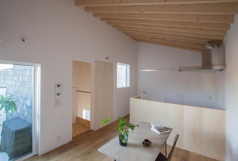 Apartment MK by 1-1 Architects is Floating Structure on Thin Pillars to Decrease Footprint