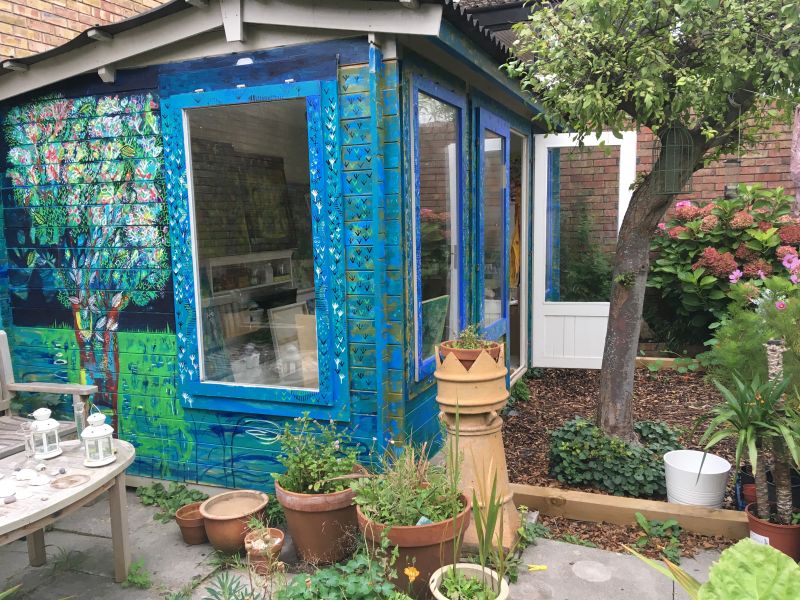 tiny garden shed by Mary Price 