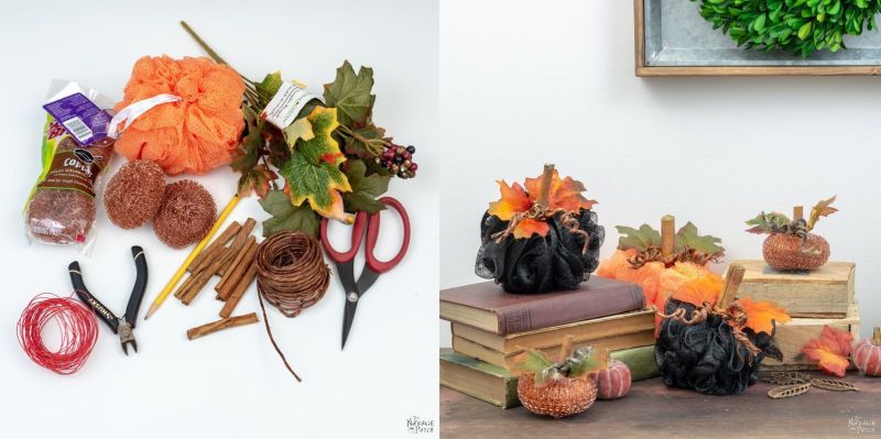 DIY Mesh Pumpkins for an Easy Fall Decor