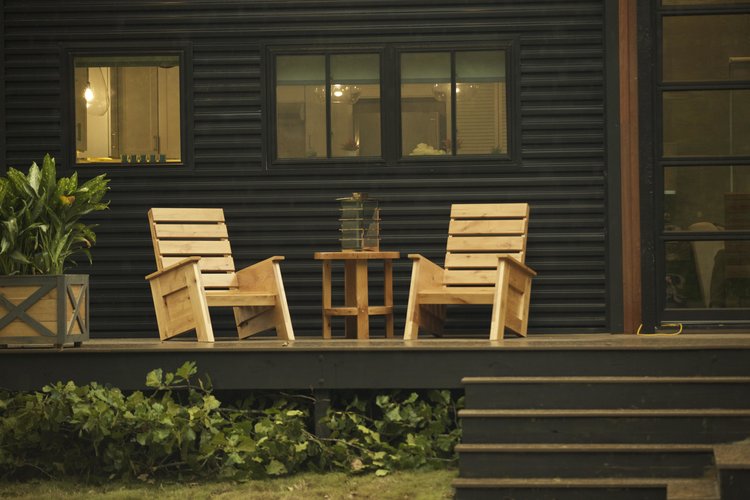 The Rocker is a double tiny house in Arkansas, features a house on foundation and a separate tiny house on wheels