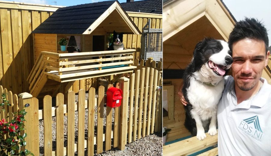 David Connolly Wooden Dog house for Maya