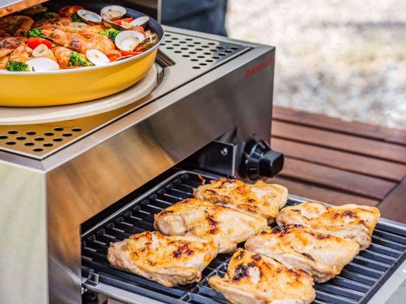 OvenPlus by Lovinflame is Combination of Pizza oven and Smokeless Grill