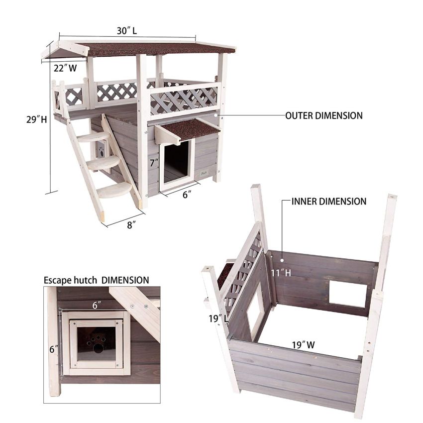 Petsfit Weatherproof Cat House