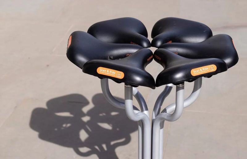 Qiang Huang Upcycles Broken Bikes into Functional Household Items