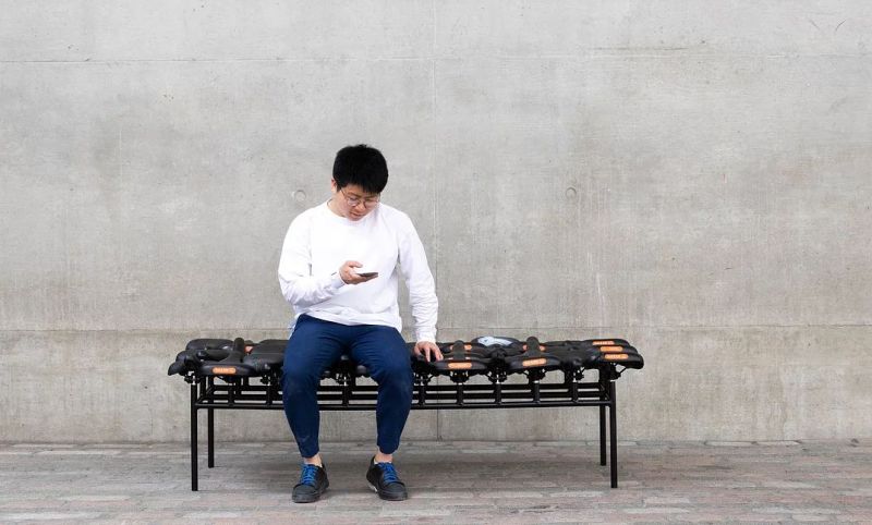 Qiang Huang Upcycles Broken Bikes into Functional Household Items