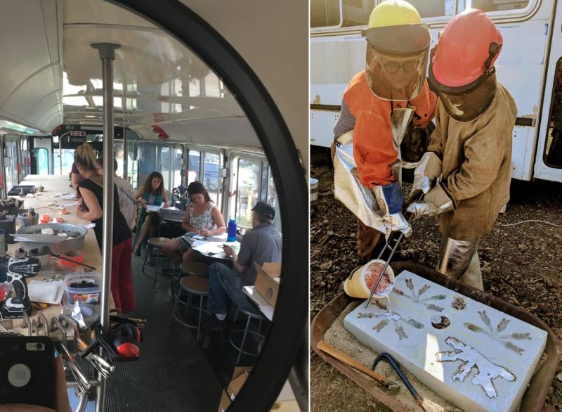 Sara Hanson Converting Retired City Bus Into Her Workshop on Wheels 