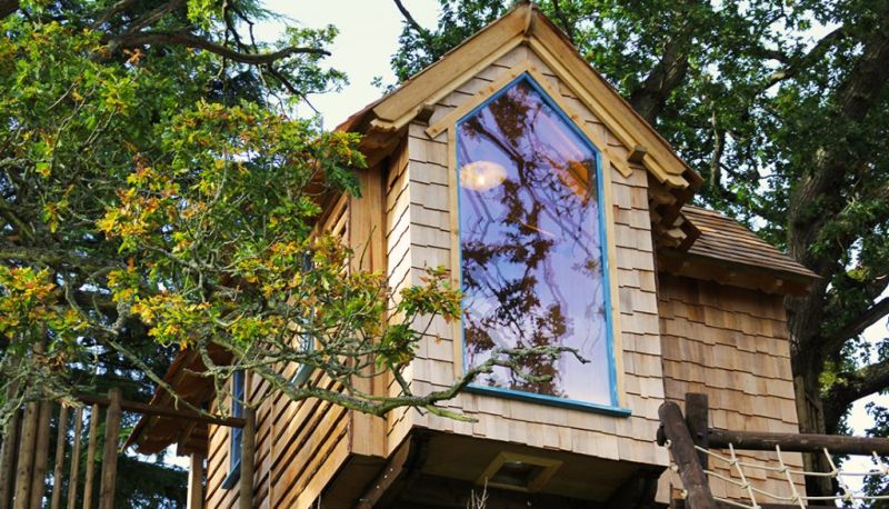 This Treehouse for Kids in Perthshire, UK Features a Slide, Climbing Wall and More 