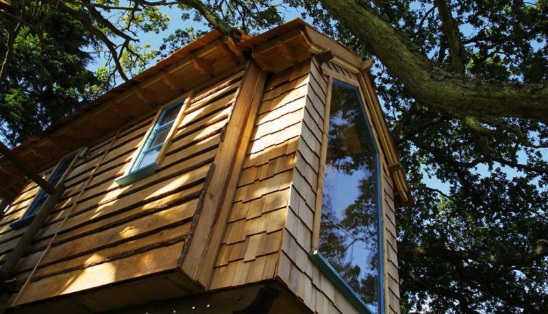 This Treehouse for Kids in Perthshire, UK Features a Slide, Climbing Wall and More