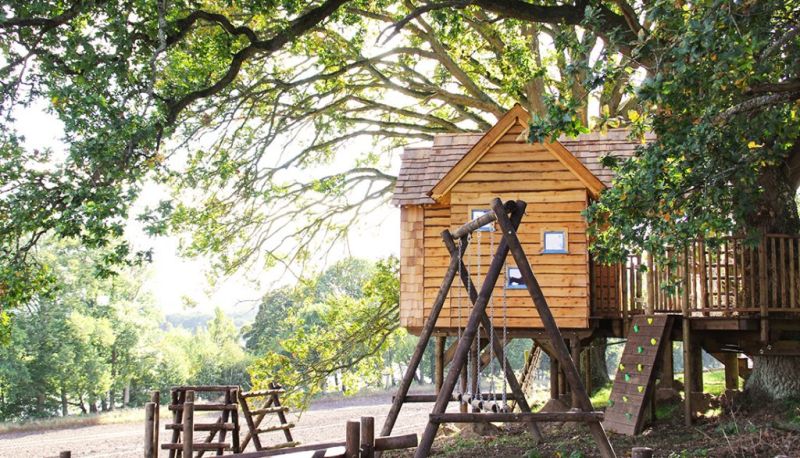 This Treehouse for Kids in Perthshire, UK Features a Slide, Climbing Wall and More 