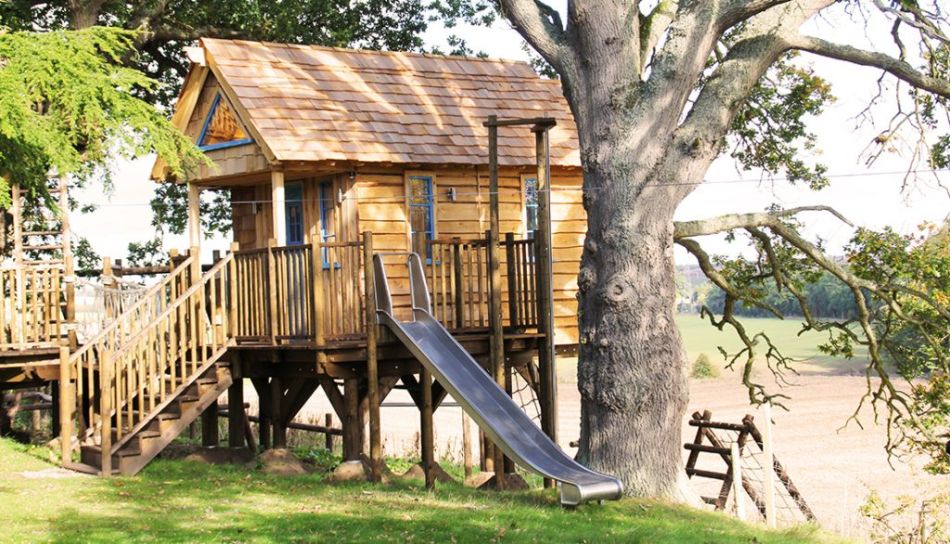 Blue Forest Builds Treehouse For Kids In Perthshire Uk With A