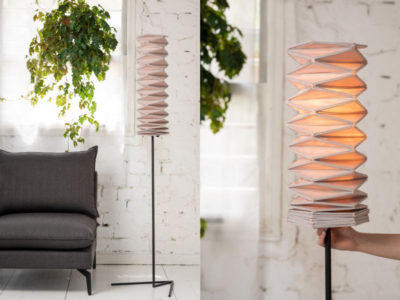 Yael Akirav Creates Unique Lamps by 3D-Printing Conductive Filament onto Textiles 