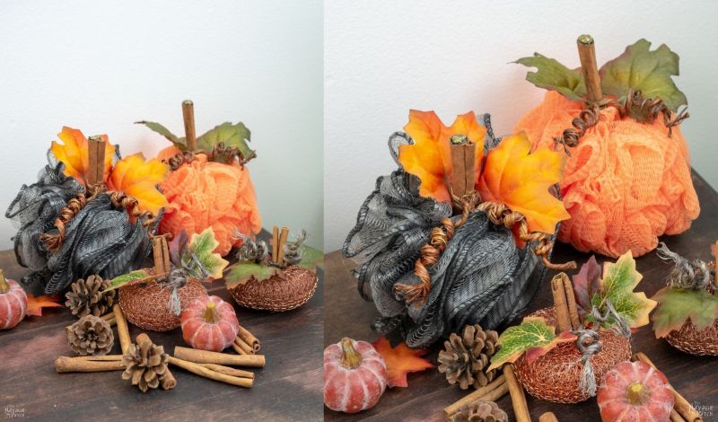 DIY Mesh Pumpkins for an Easy Fall Decor