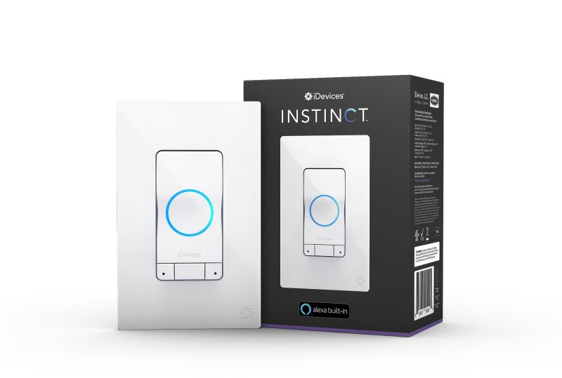 iDevices’ Instinct Smart Light Switch with Alexa Built-in is Now Available for $100