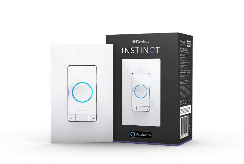 Умный выключатель света Instinct от iDevices со встроенной Alexa теперь доступен за 100 долларов