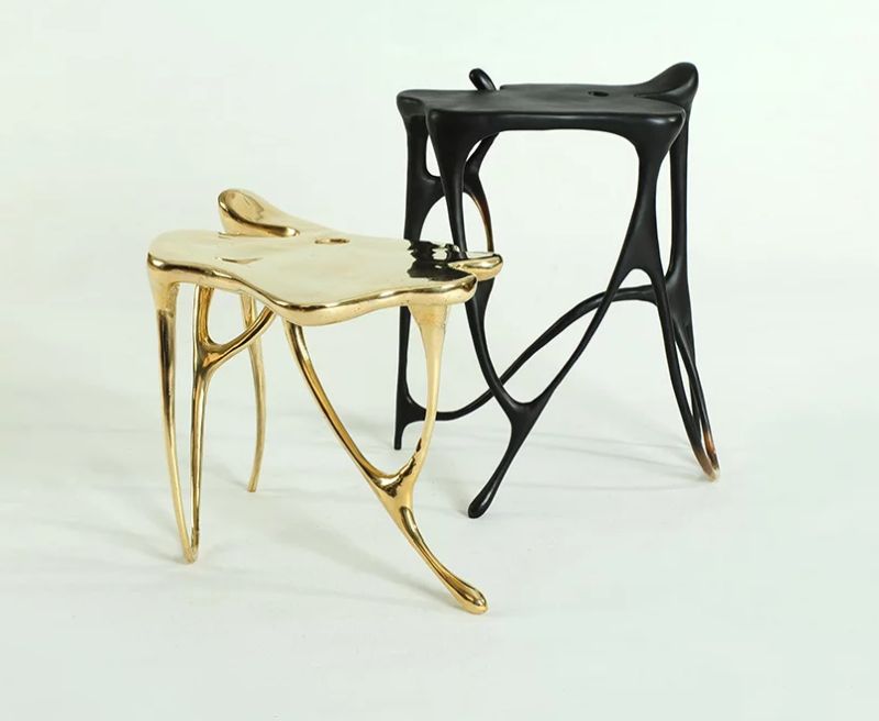 Ink Calligraphy Furniture Mirrors Continuous Flow of Chinese Calligraphic Inscriptions