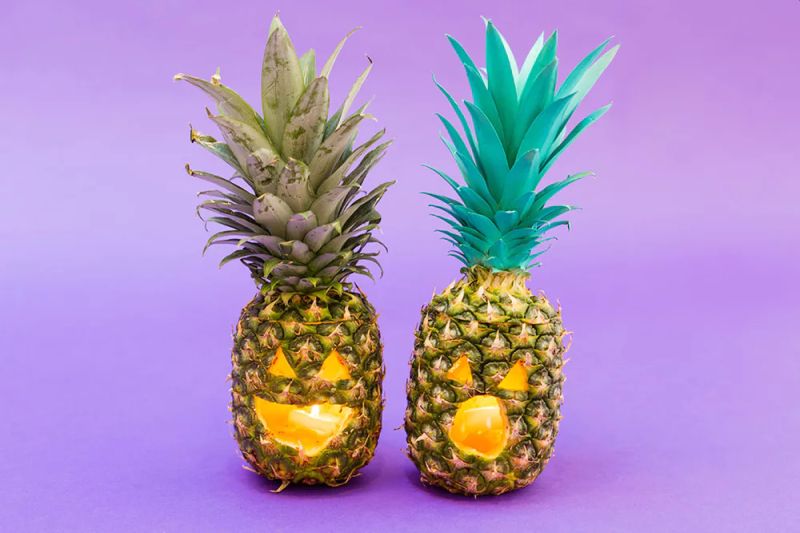 Swap Pumpkin Jack-o-lantern with Pineapples for This Year’s Halloween