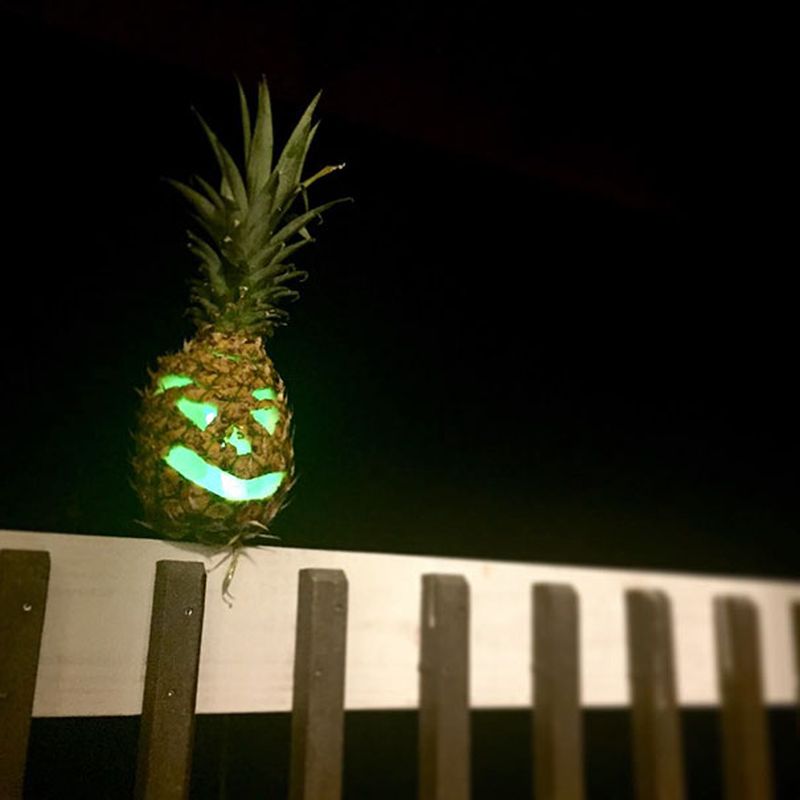 Swap Pumpkin Jack-o-lantern with Pineapples for This Year’s Halloween