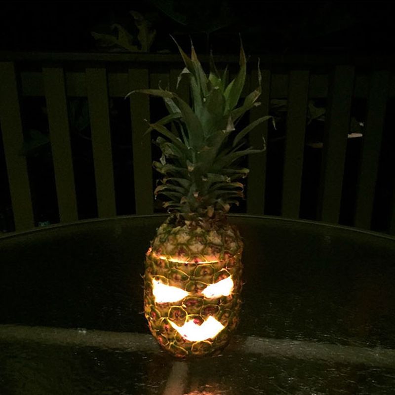 Swap Pumpkin Jack-o-lantern with Pineapples for This Year’s Halloween