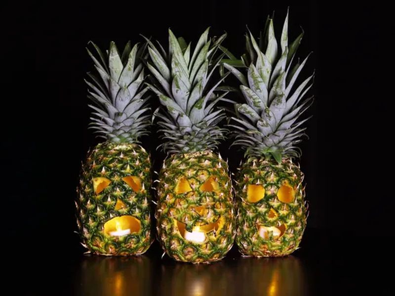 Swap Pumpkin Jack-o-lantern with Pineapples for This Year’s Halloween