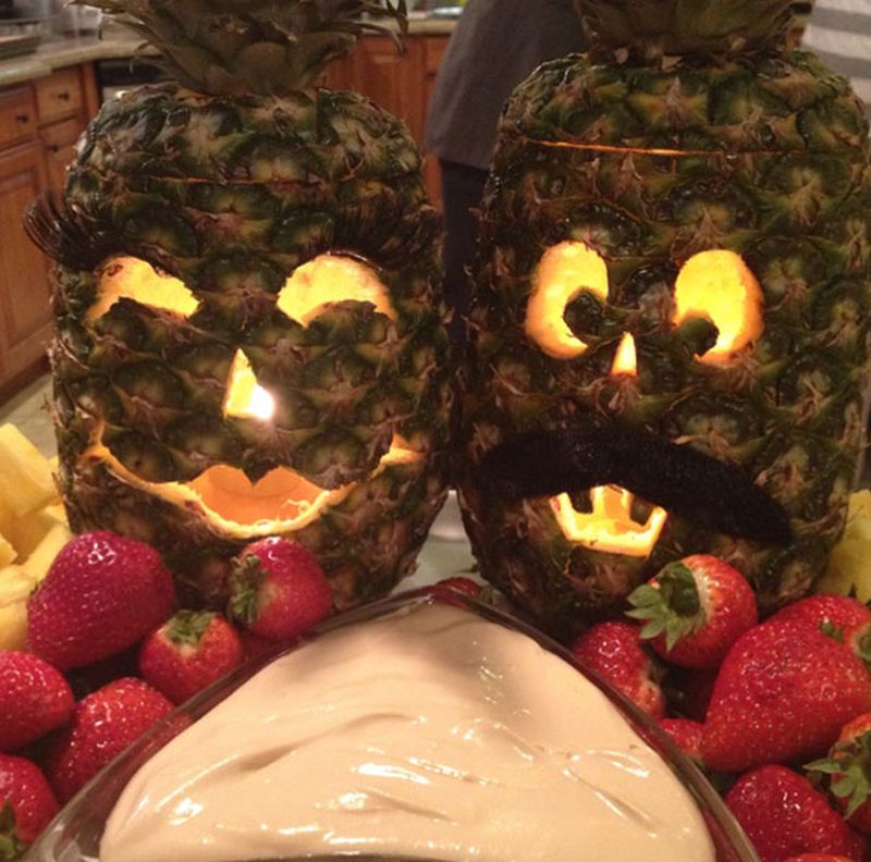 Swap Pumpkin Jack-o-lantern with Pineapples for This Year’s Halloween