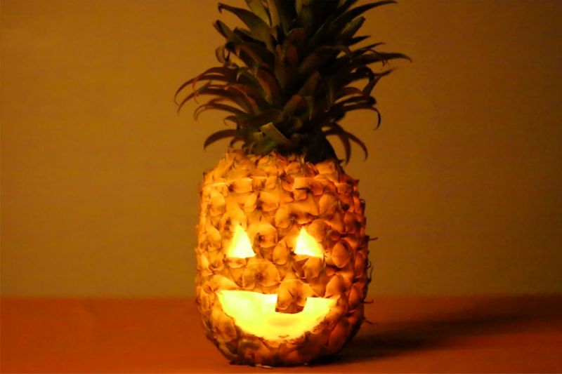 Swap Pumpkin Jack-o-lantern with Pineapples for This Year’s Halloween
