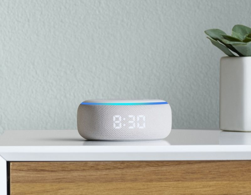 Amazon Echo Dot with Clock