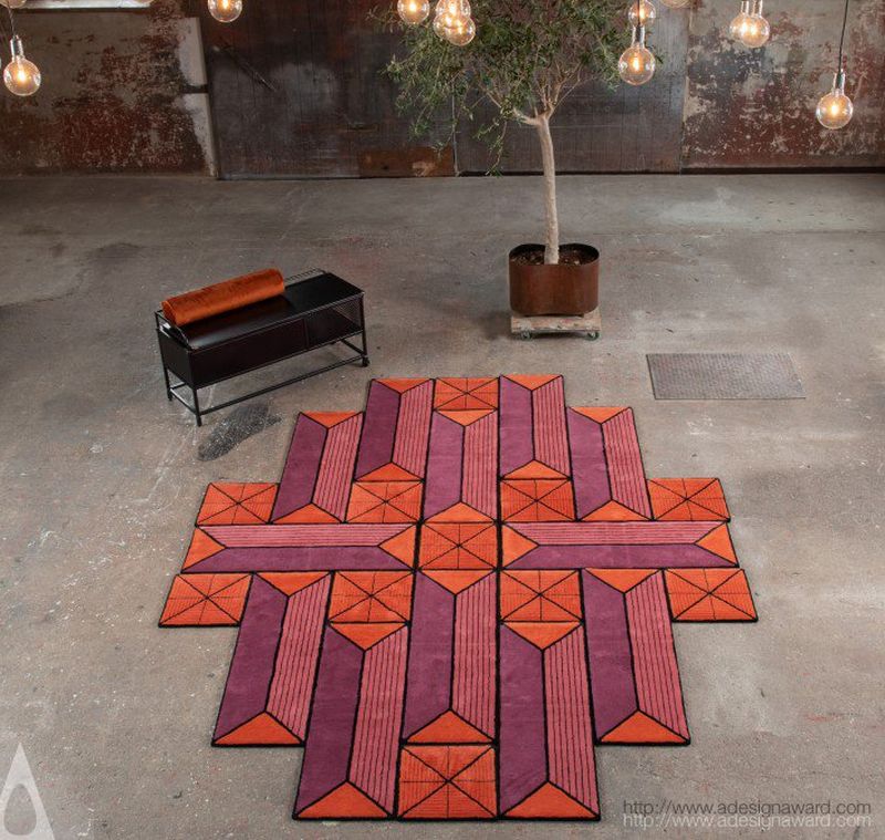 Astron Shape Shifting Rug Can be Arranged in Various Forms