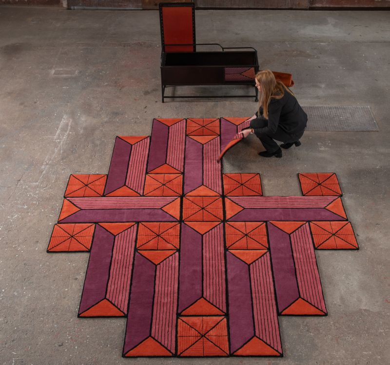 Astron Shape Shifting Rug Can be Arranged in Various Forms