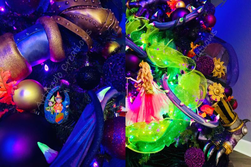 Disney Inspired Maleficent Halloween Tree by Alfredo Majuri Vargas