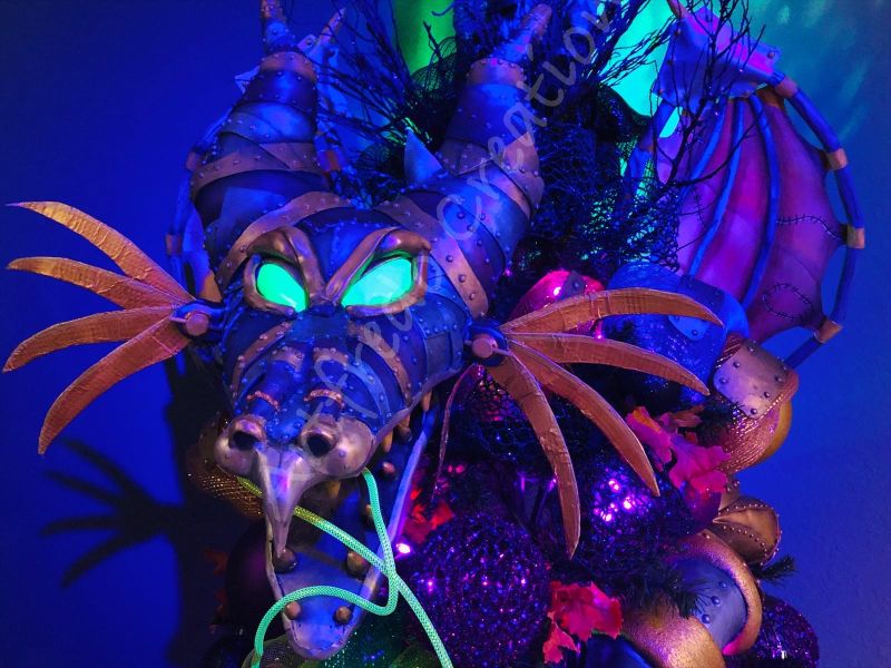 Disney Inspired Maleficent Halloween Tree by Alfredo Majuri Vargas