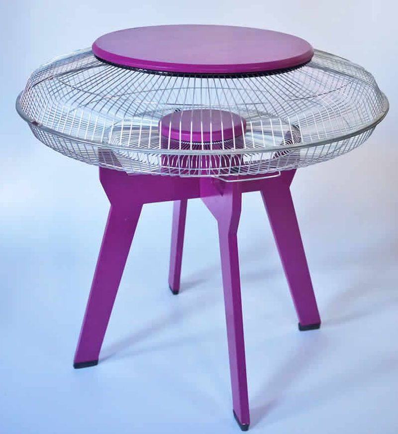 Fan guards Get New Life as Multi-functional Veta Side Tables